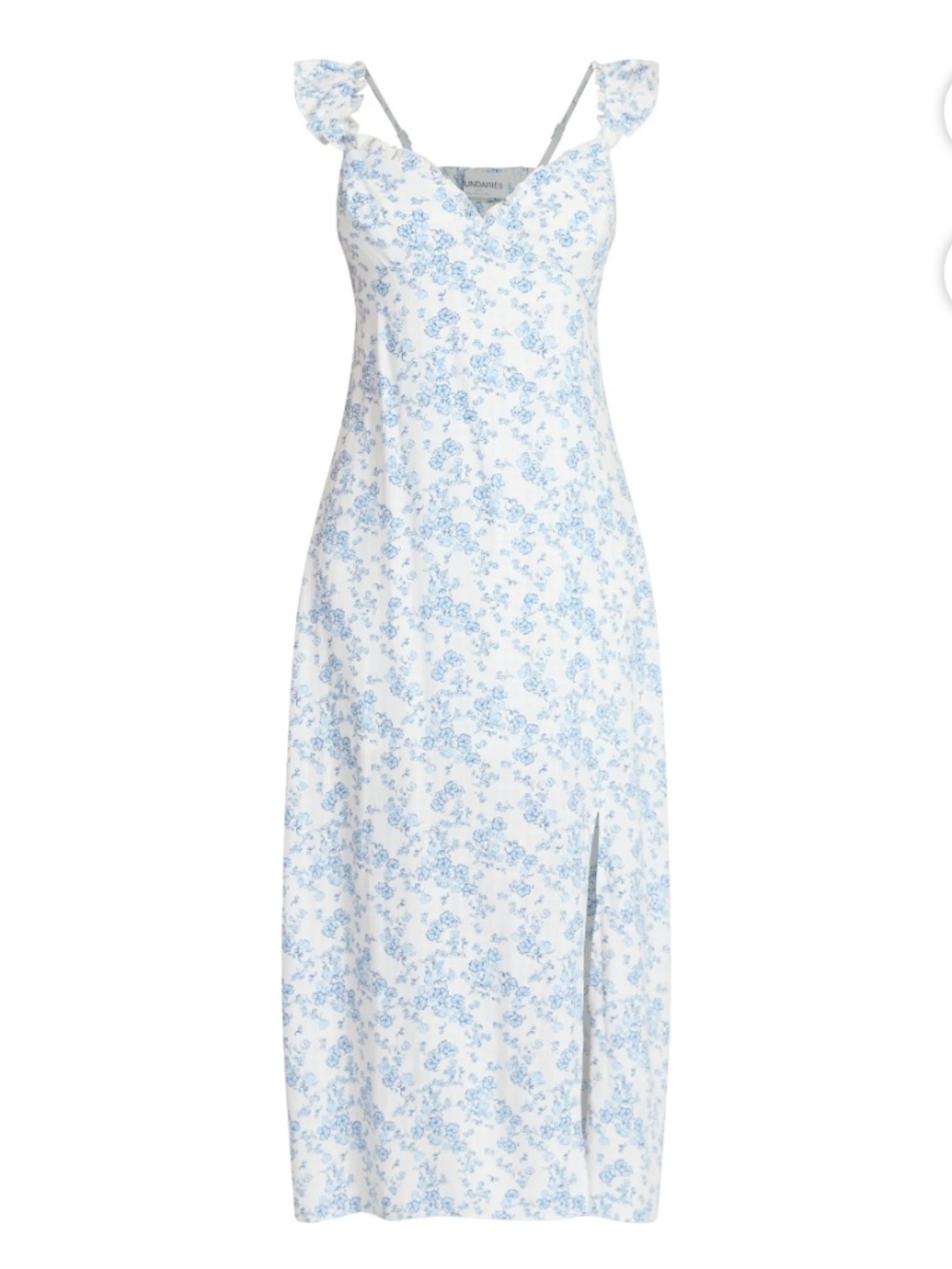 No Boundaries Women’s Winter White Floral Maxi Dress Size XL NWT - Picture 5 of 6
